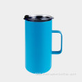 650ml Stainless Steel Plastic Flip Lid Vacuum Mug